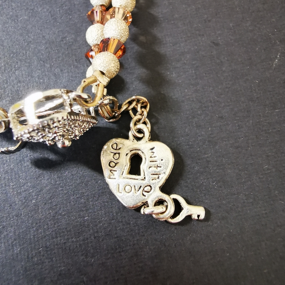 Rainbow Crystal Double Strand Bracelet - Picture 5 of 15